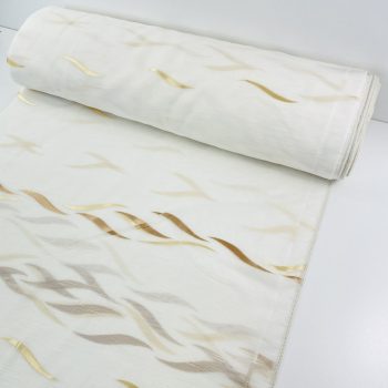 Azra, krém alapon mogyoró és arany, 280 cm