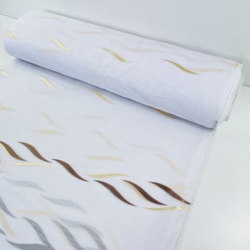 Azra, fehér alapon barna és arany, 280 cm