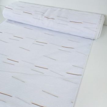 Pálcikás2, fehér alapon barna és arany, 280 cm
