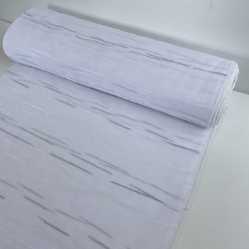 Pálcikás, fehér alapon szürke és fehér, 280 cm