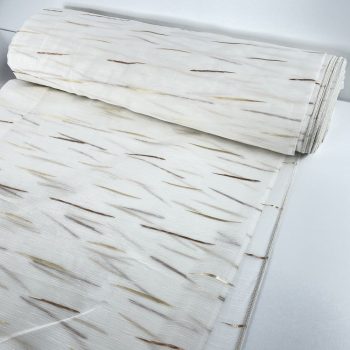 Pálcikás, fehér alapon barna és arany, 280 cm