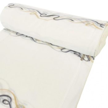 Amelia, krém alapon fekete arany és krém, 280 cm