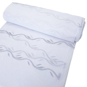 Arlin, fehér alapon szürke és fehér, 280 cm